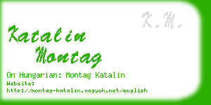 katalin montag business card